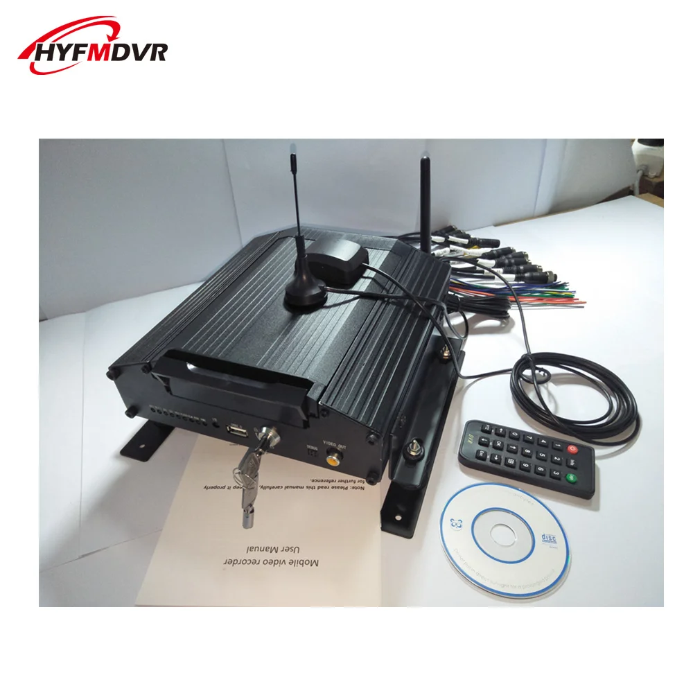 3G mdvr GPS remote positioning monitoring host 8 channel hard disk vehicle video camera short air interface WiFi mobile dvr |