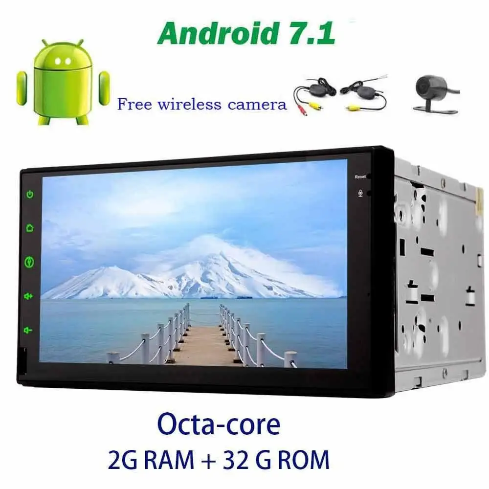 7 ''автомобильный аудио в тире Android 1 двойной Din нет DVD Радио стерео комплект с gps