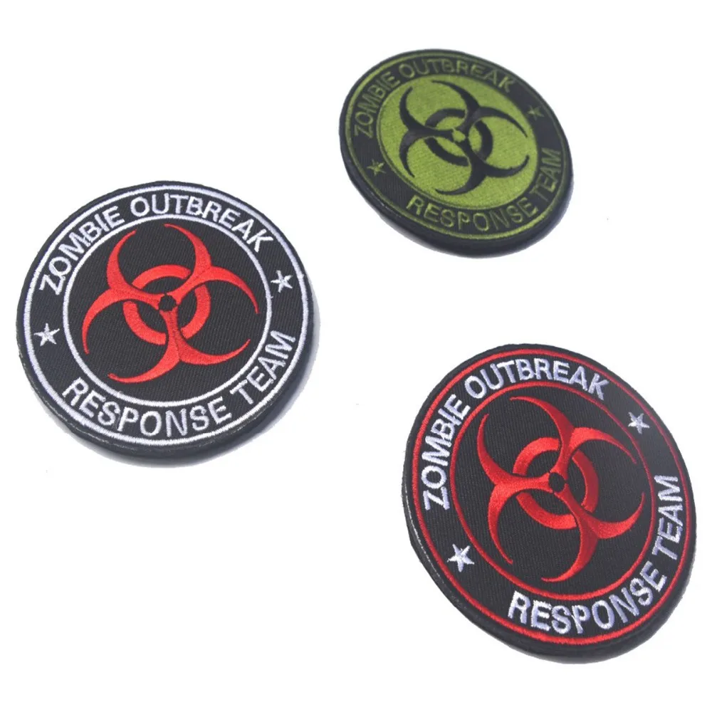 Военная нашивка команды реагирующей на вспышку зомби нашивки с логотипом заказ