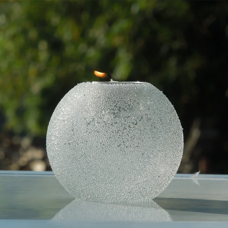 

18pcs/pack Diameter=10cm Handmade Full Beads Design Glass Candle Holder Home Decorative Wedding Prop Christmas Day Friend Gift