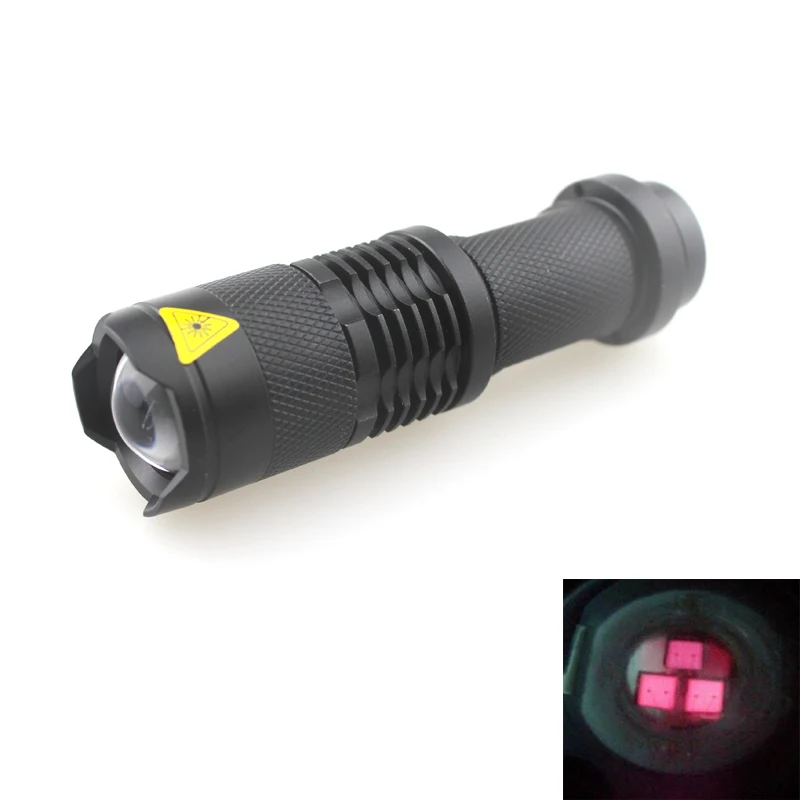 U F SK68 850 нм 3 ядерный Инфракрасный фонарик с инфракрасным зумом (1x1450 0/1xAA)|Фонарики и