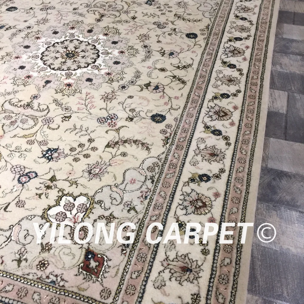 Yilong 4 'x 6' Китайский шерстяной шелковый ковер ручной работы в персидском стиле