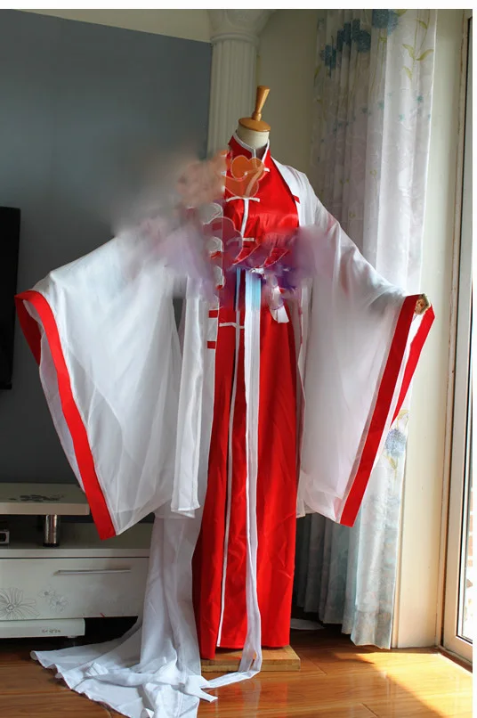 Le Zheng Ling Remember красный Лотос белый мужской костюм Hanfu Prince Scholar Cos Вокалоид персонаж