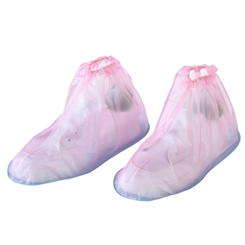 Pink Only Jime/Новинка года; водонепроницаемая обувь из ПВХ для дождливой погоды; обувь для мужчин и женщин; аксессуары; прозрачная обувь - Цвет: Pink