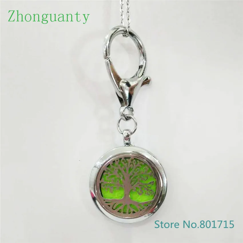 Ароматический масляный диффузор с застежкой карабином 5 шт.|tree of life keychain|keychain treetree