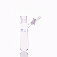 Reaction tube with glass valve and standard gr mouth,Capacity 100ml and joint 24/29,High borosilicate glass