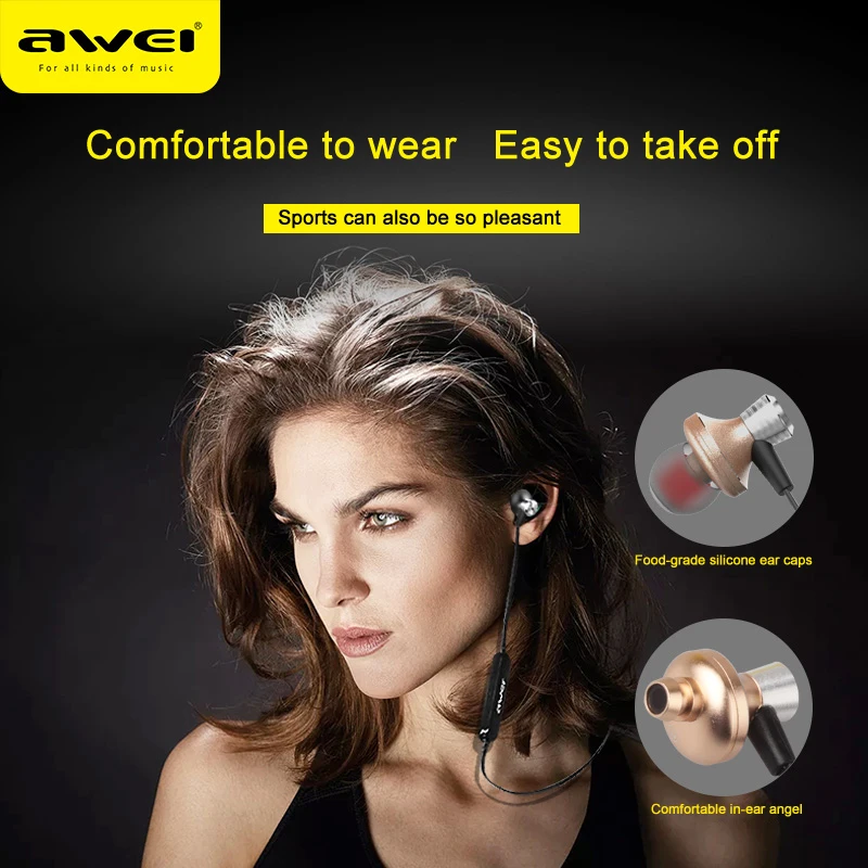 Bluetooth-наушники Awei A860BL Беспроводные спортивные наушники стерео гарнитура для