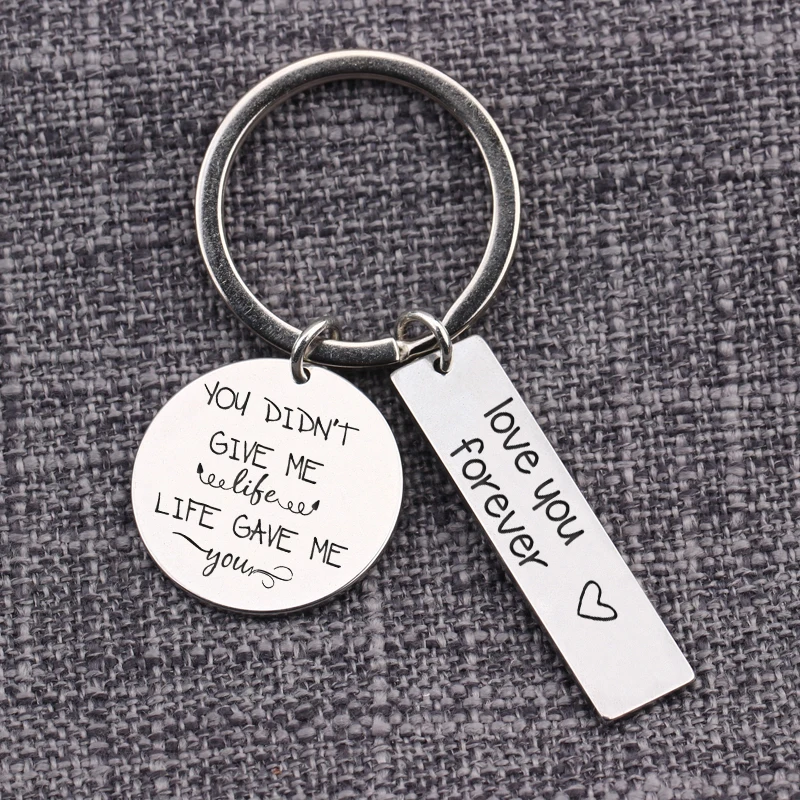 Love You Forever Life Give Me bonus брелок для матери и мамы с надписью любовь ювелирные изделия