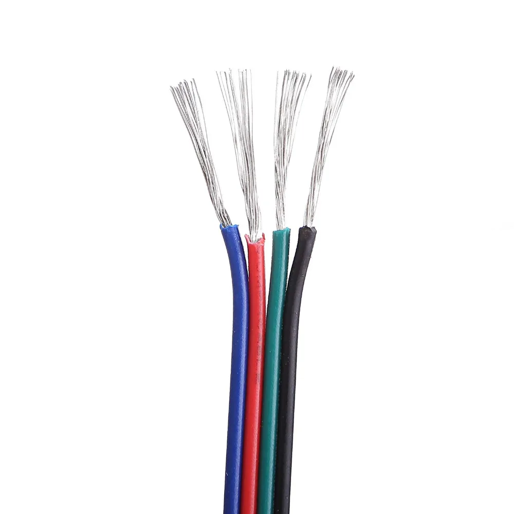 Удлинительный RGB кабель с катушкой 4 контакта 18/20/22 AWG светодиодные ленты