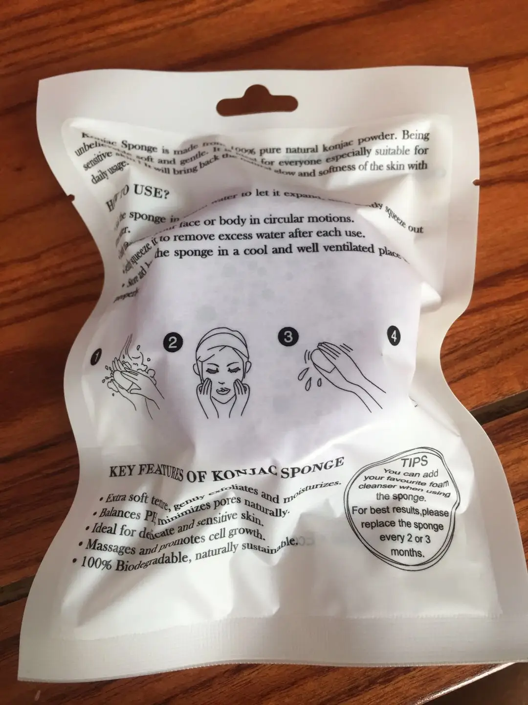 70*40 спонж для умывания полукруг сухой натуральный giantarum konjac sponge konnyaku для очищения лица, отшелушивания, купания
