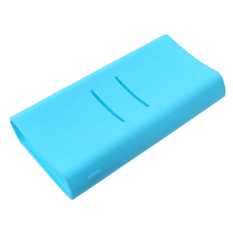 

1pc Anti-slip Silicone Protection Case Cover For Xiaomi mi 2C 20000mAh Powerbank Protector Sleeve Power Bank Accessories Blue