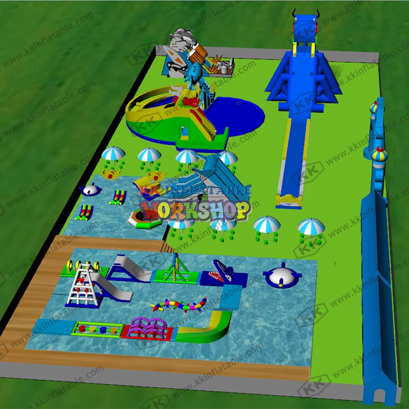 Beste 2020 Populaire Water Park Ontwerp Bouwen Een Stop Servise Opblaasbare Water Park Designer