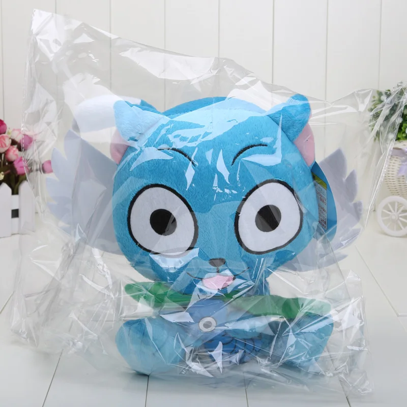 23 см японские тапочки в виде персонажа аниме Fairy Tail Happy мягкая плюшевая игрушка