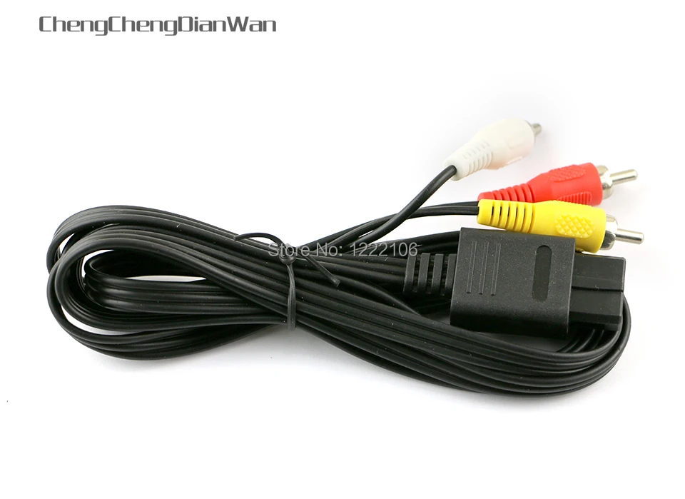 

1PCS RCA Audio Video Cord AV Cable for N64 for GameCube for GC for SNES for Super Nintendo