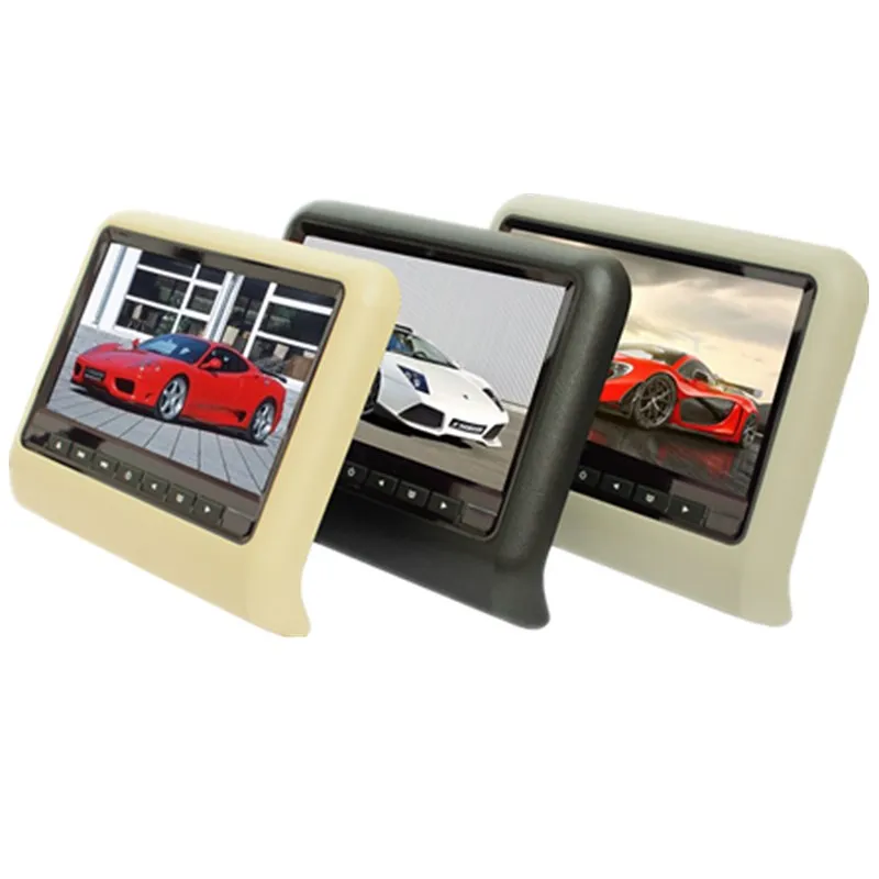 9 дюймов TFT LED экран подголовник монитор автомобильный DVD плеер и игра USB SD