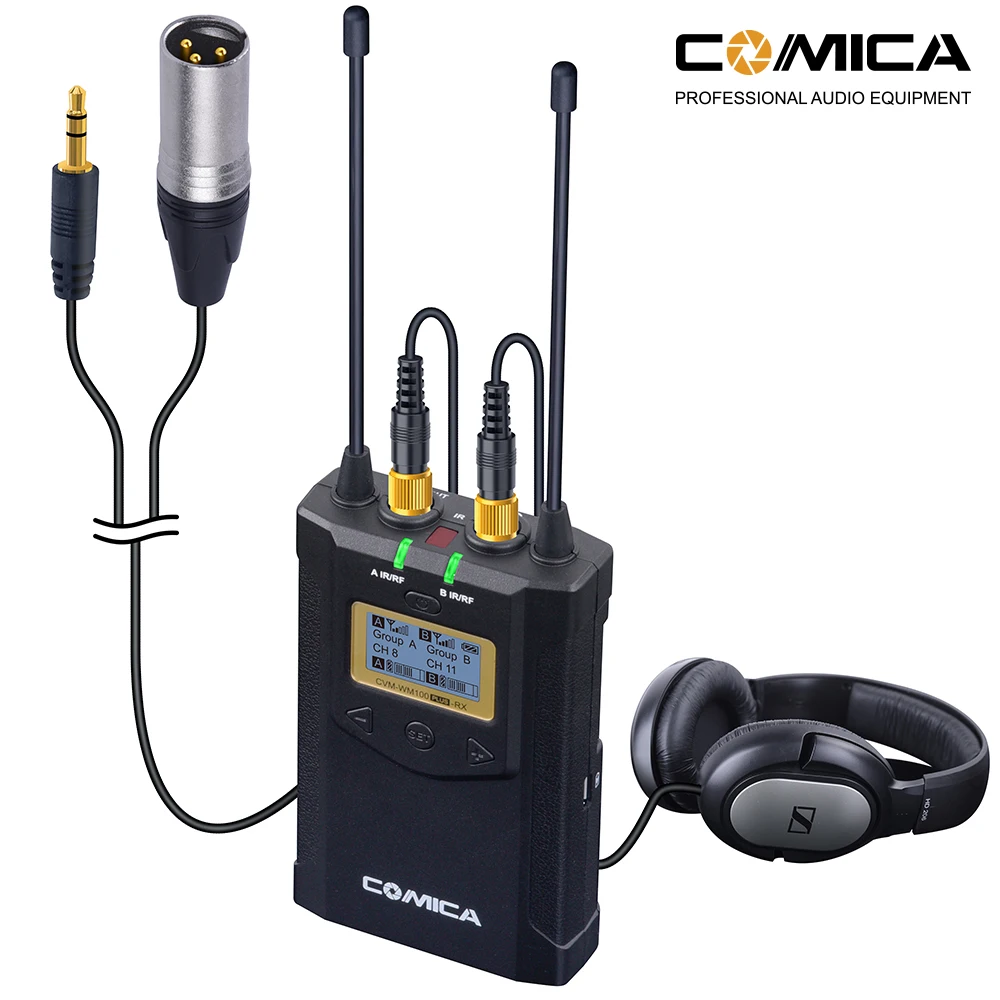 COMICA CVM-WM100 PLUS UHF 48-канальный моно стерео мониторинг в реальном времени