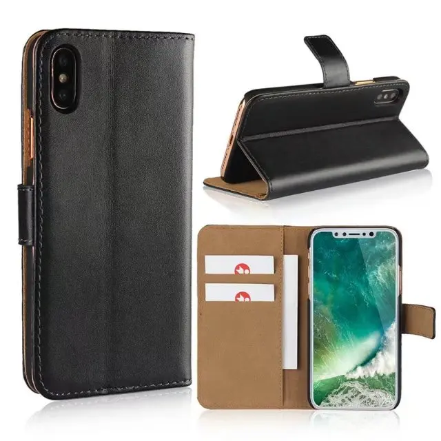 Роскошный чехол для Apple iPhone X iphone10 кожаный флип с откидной крышкой телефона