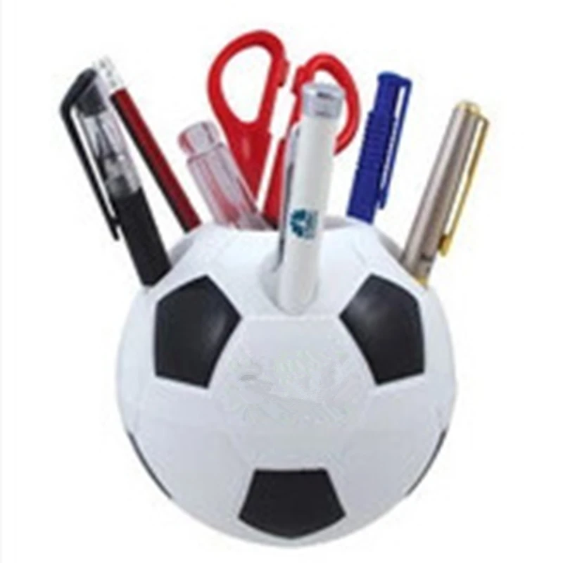 Coloffice 1PC creative pen container Football modeling Multi-function Toothbrush holder/pen holders gift office organizer School |