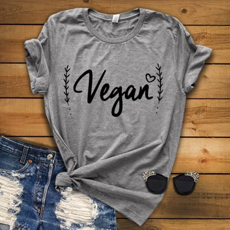 EnjoytheSpirit женская футболка Veganism No Meat Vegan здоровая жизнь женская одежда хорошее качество модная футболка хорошего качества