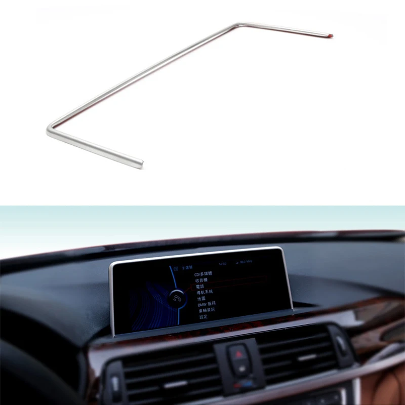 Подходит для BMW 4 серии F32 F33 F36 14-16 &amp 3 F30 F31 F34 13-17 2 F22 Сталь консоли gps окантовка