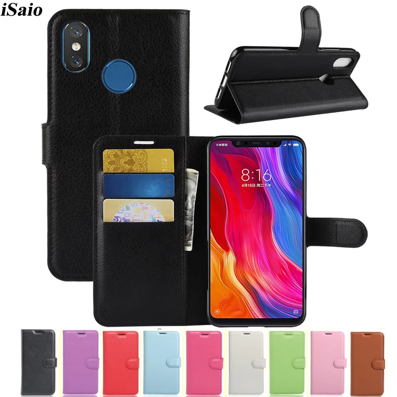 Кожаный чехол книжка для Xiaomi Mi 8 Mi8 6 21 с подставкой|Чехлы-портмоне| |