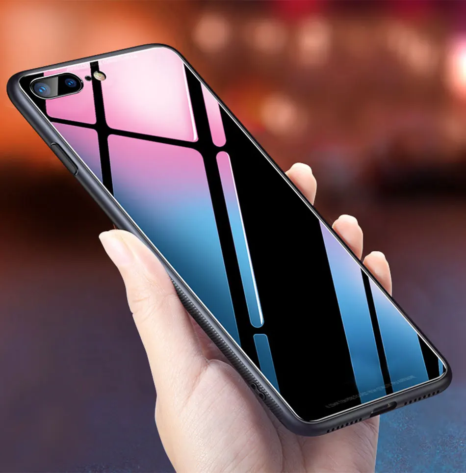 Телефон защитное стекло крышка+ силиконовый бампер чехол на для афон iPhone 5 5S SE 5SE S 6 6s плюс 6 S плюс 7 8 7 плюс 8 плюс+ защитный