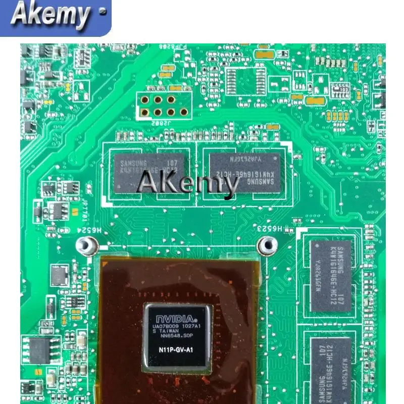 Akemy N73SM материнская плата для ноутбука REV.2.0 для ASUS N73S N73SV N73SM 2 слота ОЗУ с GT410M/2G Графический полный тест с процессором i5