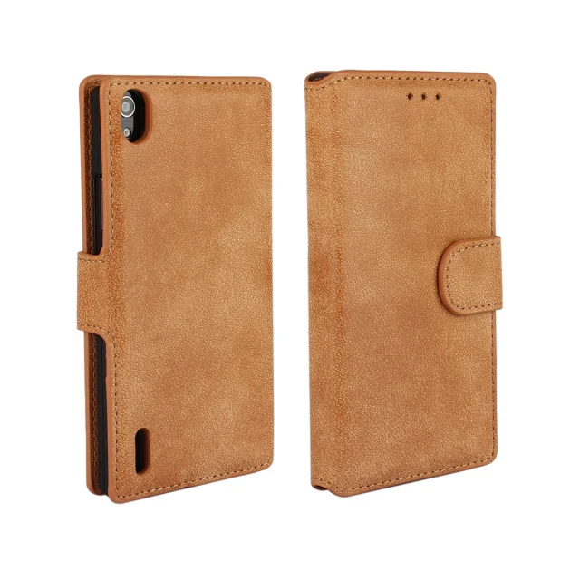 Кожаный чехол книжка с подставкой для Huawei Ascend P7 сумка мобильного телефона + Чехлы