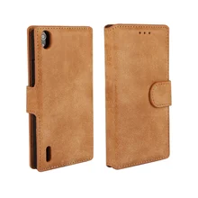 Кожаный чехол книжка с подставкой для Huawei Ascend P7 сумка мобильного