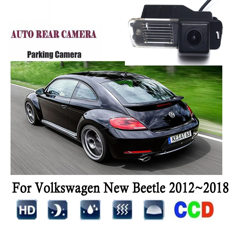 

Rearview Camera For Volkswagen New Beetle 2012~2018 CCD Night Vision Reverse Backup Camera/Rear View Camera license plat Camera