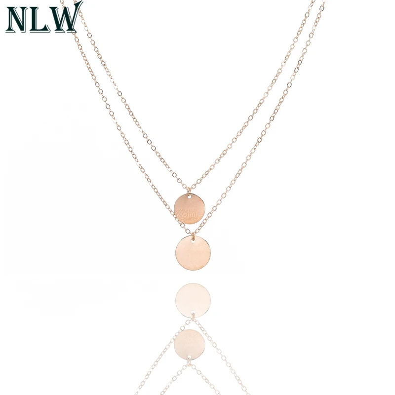 NLW Мода Boho длинное массивное ожерелье чокер для женщин круглая Золотая Серебряная цепочка Harajuku двухслойный чокер для подруги