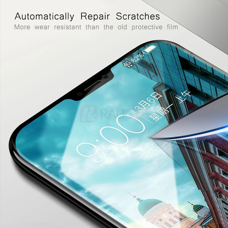 Закаленное стекло для Oneplus 6 закаленное полное покрытие чехол с защитной пленкой