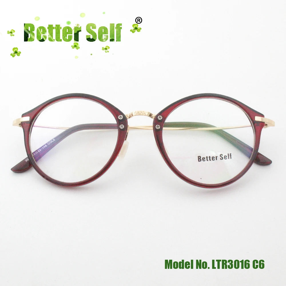 Круглые очки Ретро рамка мужчины могут сделать компьютер Lentes PC Opticos Mujer металлические очки с дужками женщины беттер Селф сток LTR3016