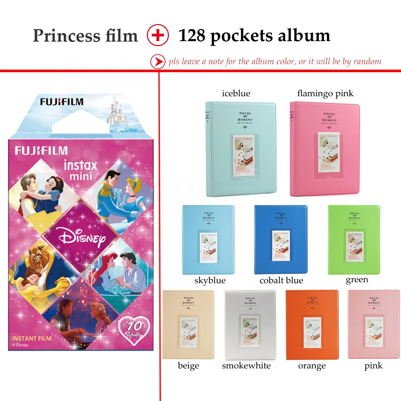 Fujifilm Instax Mini Film Princess10 Sheets fr 9 8 + 7s 70 90 25 Instant Polariod камера принтер для смартфонов SP2