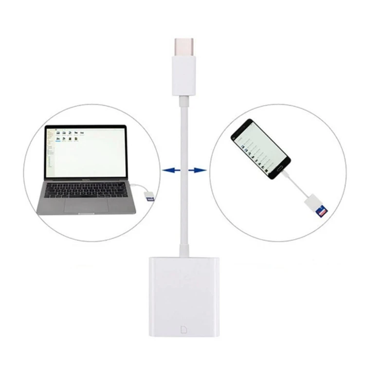 PAIAIP USB-C lightning Micro-USB к CF/SD/TF кард-ридер для iphone/ipad/Android телефонов/Macbook/поверхность книги