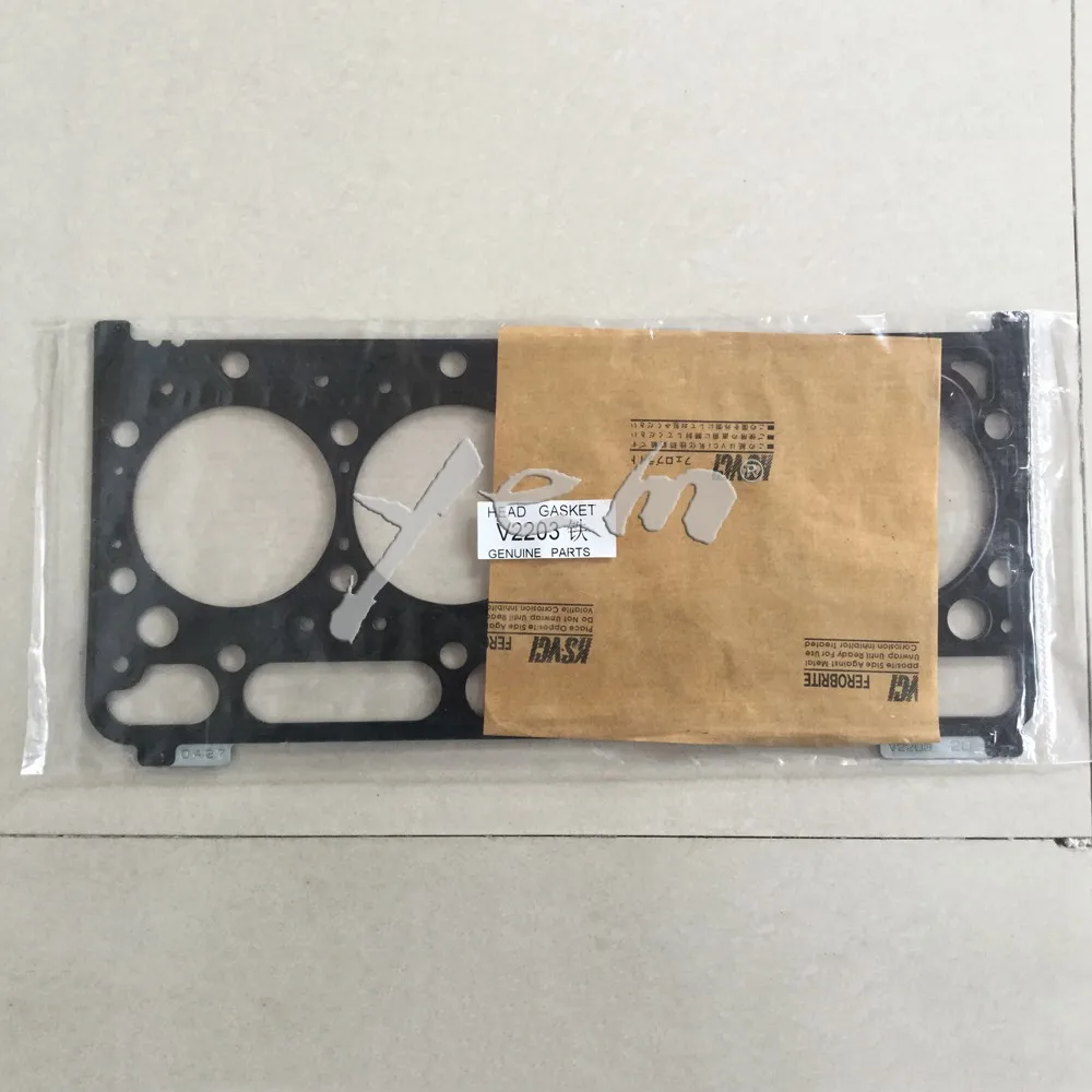 Для двигателя kubota V2403 поршень + Подшипники con rod прокладка головки|head gasket|gasket headcon |