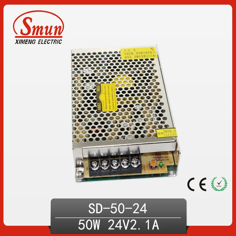 SMUN внутренняя установка SD 50B 24 50 Вт 24VDC к 2.1A изолированный DC импульсный источник