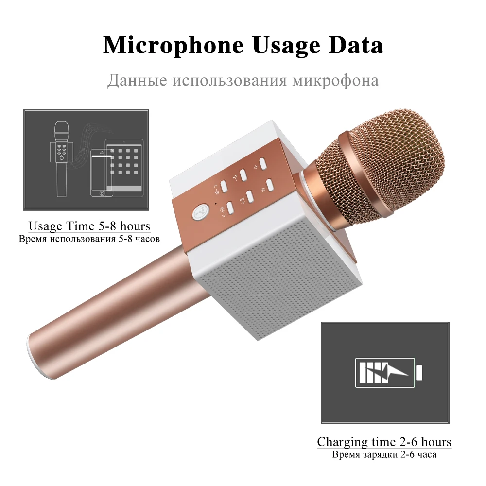 Новинка 2019 портативный караоке микрофон Tosing 008 3 в 1 с одной кнопкой для удаления