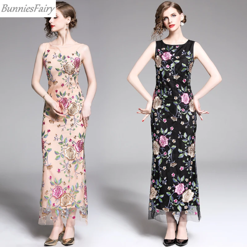 BunniesFairy Лето 2019 г. Для Женщин Тайский Этническая Стиль винтаж с цветочной вышивкой
