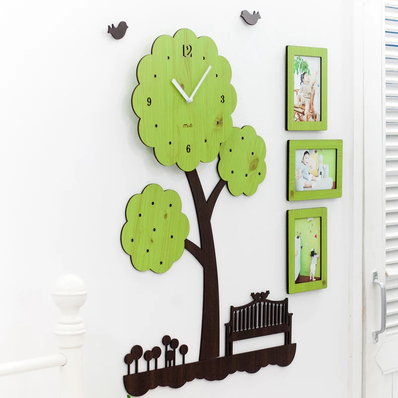 18 &quotбеззвучные детские настенные часы Reloj De Pared Relogio P цифровые украшение для