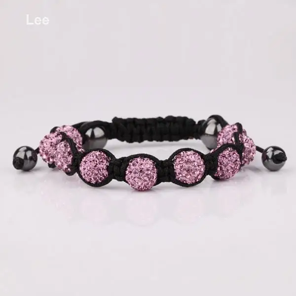 DIY shiny 10mm shamballa crystal bead jonquil bracelet 2015 for women | Украшения и аксессуары