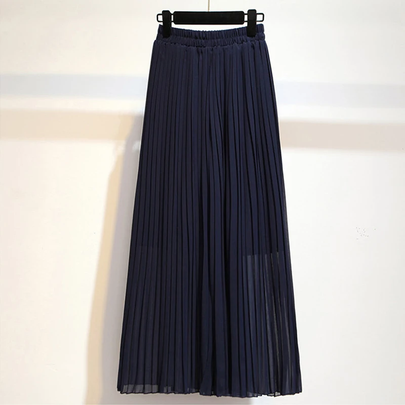 Fitaylor Chiffon Wide Leg Pants Women Casual High Waist Summer Pleated Ankle-length Loose Fashion Ladies Trousers | Женская одежда