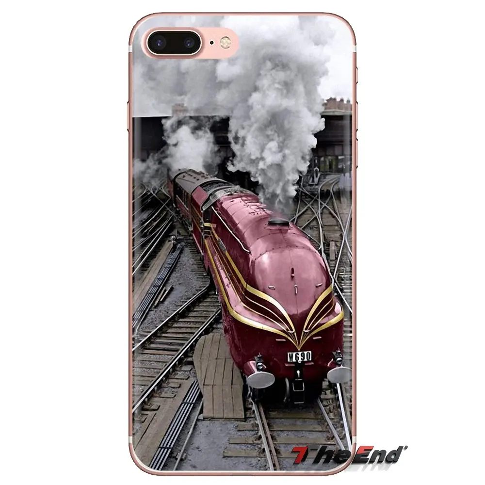 Мягкий чехол для телефона из ТПУ винтажный железнодорожный поезд путешествий