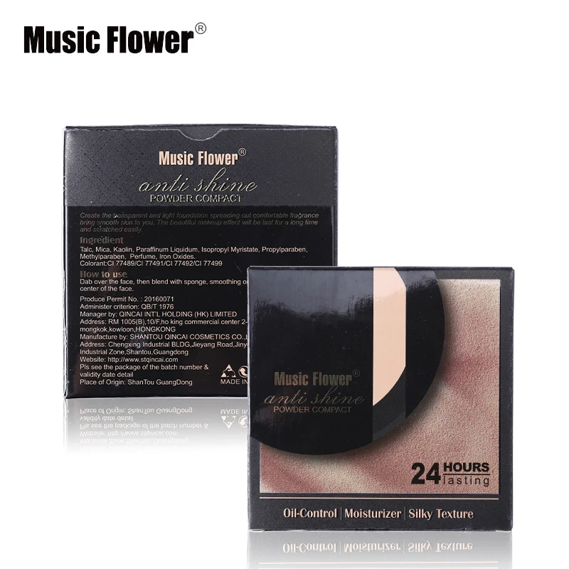 Музыкальный цветок 5 цветов Минеральная прессованная пудра Контур лица макияж