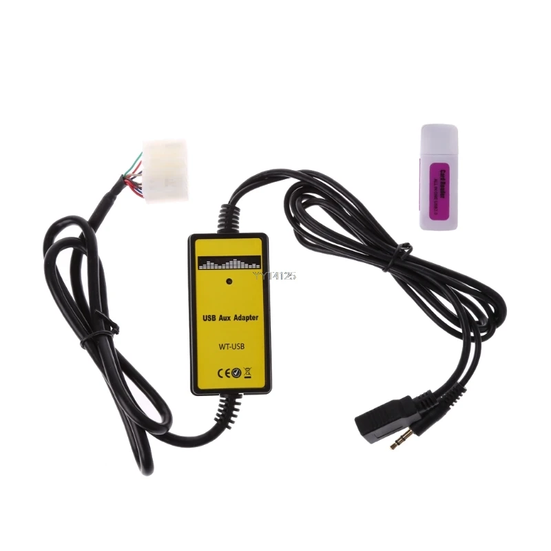 Автомобильный USB 3 5 мм MP3 плеер интерфейсный адаптер AUX вход для Toyota Lexus + 7Pin|Кабели