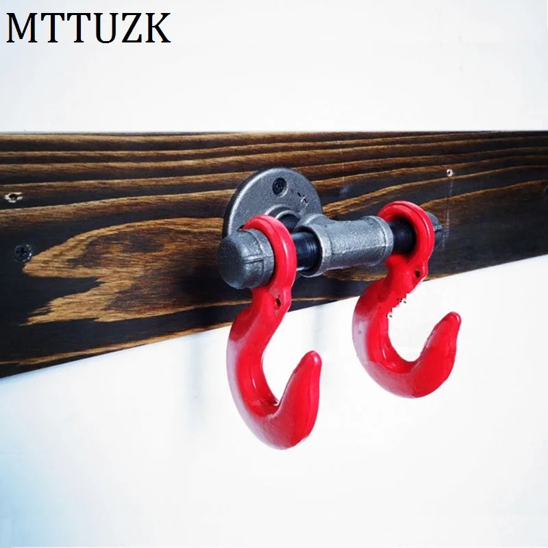 MTTUZK черный промышленный чугунный крючок в винтажном стиле для пальто креативный