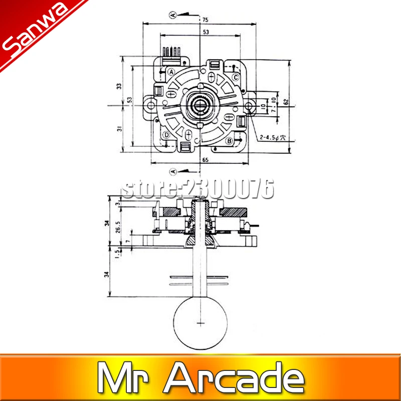 Печатная монтажная плата с micro [TP-MA] официальная оригинальная японская джойстика