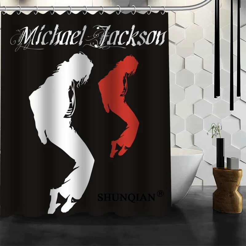 

New Custom Michael Jackson Shower Curtains Polyester Bathroom Waterproof Bath Curtain Size 150X180cm165X200cm180X200cm
