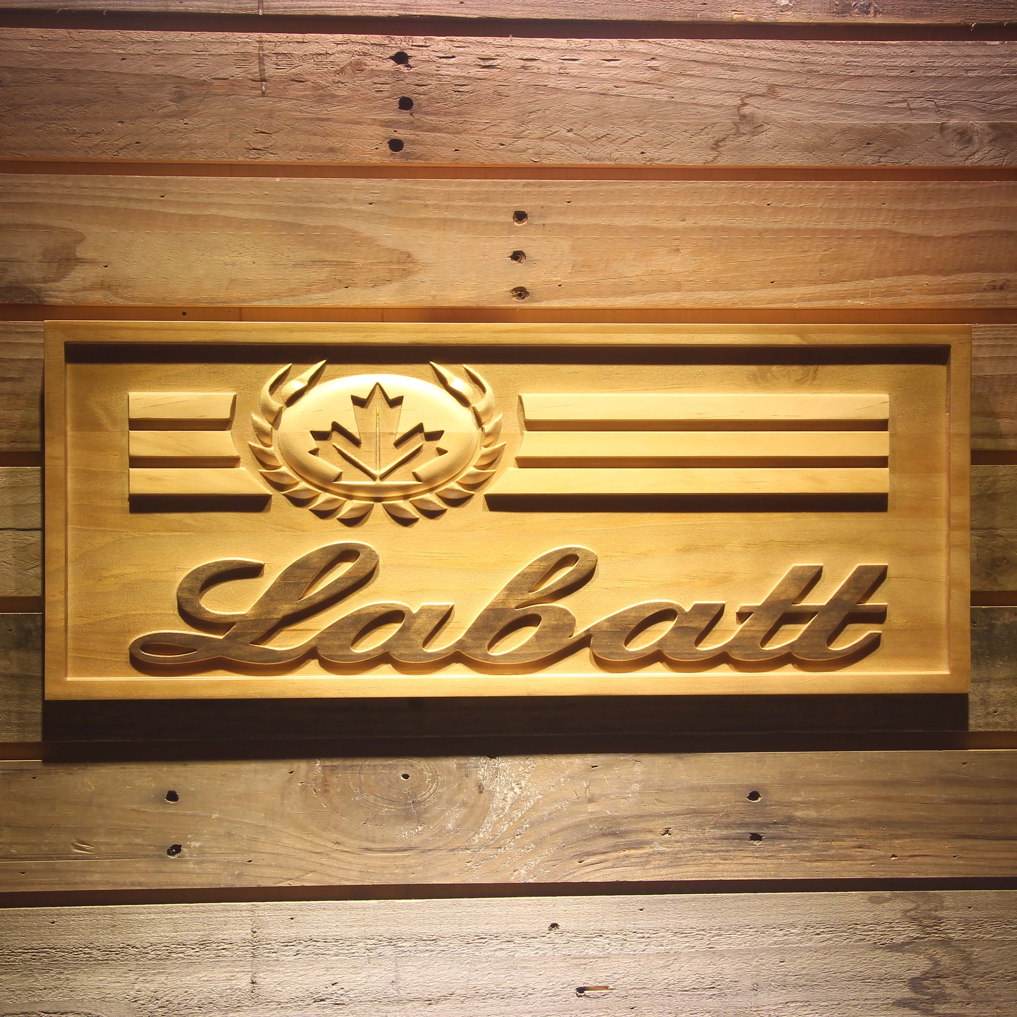 

Labatt Beer 3D Wooden Bar Signs