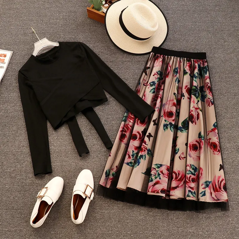 Розовый комплект из 2 частей для подиума Для женщин Нерегулярные Крест бантом
